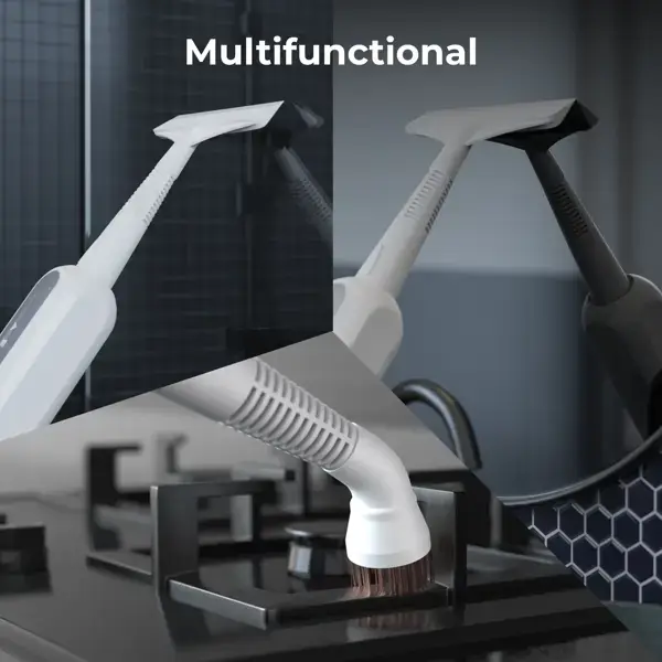 ორთქლით საწმენდი აპარატი Aeno ASM0002 SM2, 1200W, 0.275L, Steam Mop, White/Grey