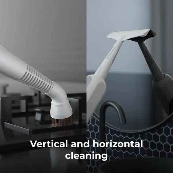 ორთქლით საწმენდი აპარატი Aeno ASM0002 SM2, 1200W, 0.275L, Steam Mop, White/Grey