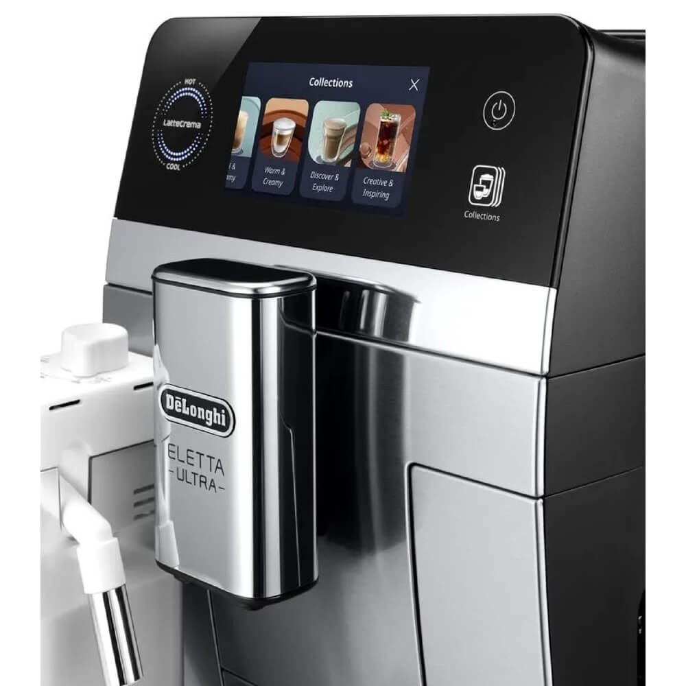 ყავის აპარატი DeLonghi ECAM470.85.MB Eletta Ultra, 1450W, 1.8L, Coffee Machine, Black/Silver