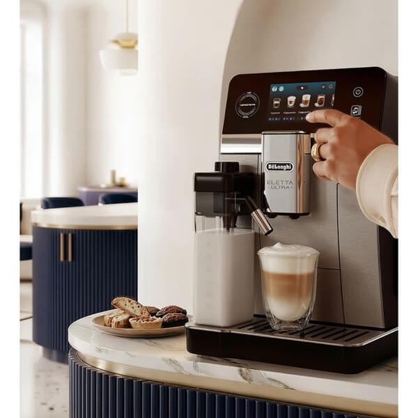ყავის აპარატი DeLonghi ECAM470.85.MB Eletta Ultra, 1450W, 1.8L, Coffee Machine, Black/Silver