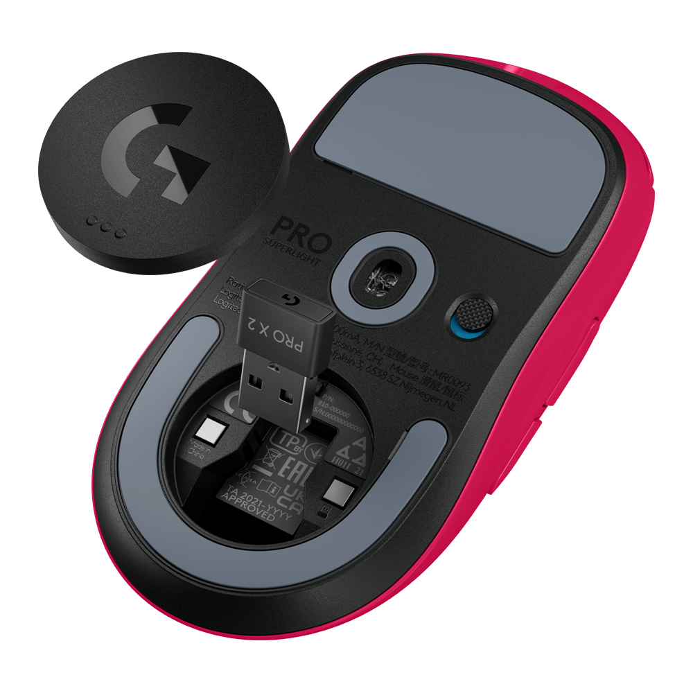 მაუსი Logitech L910-007373 G PRO X SUPERLIGHT 2 DEX, Wireless, USB, Gaming Mouse, Pink