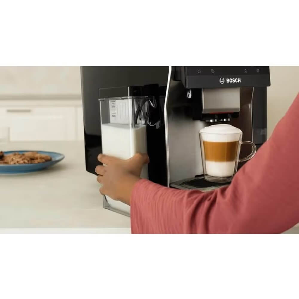 ყავის აპარატი Bosch TQE80703 VeroCafe, 1500W, 2.4L, Coffee Machine, Black/Silver