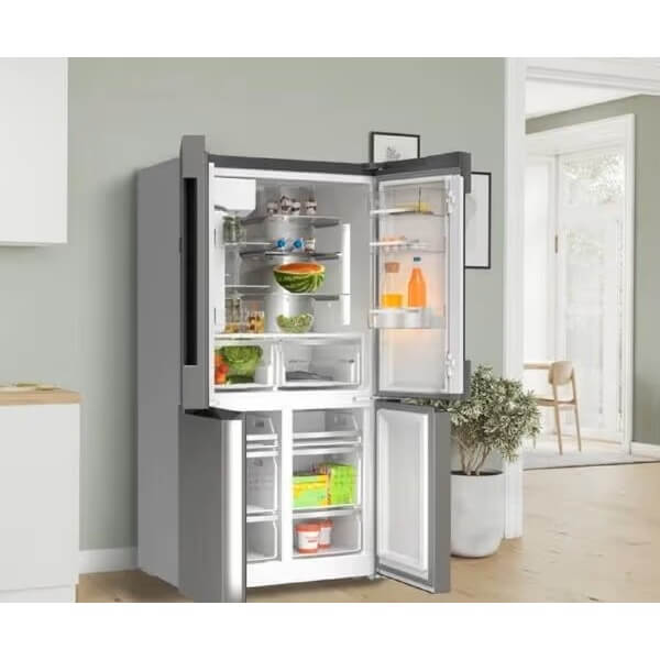 Refrigerator Bosch KFI96APEA, 574L, E, 39Db, No Frost, Silver