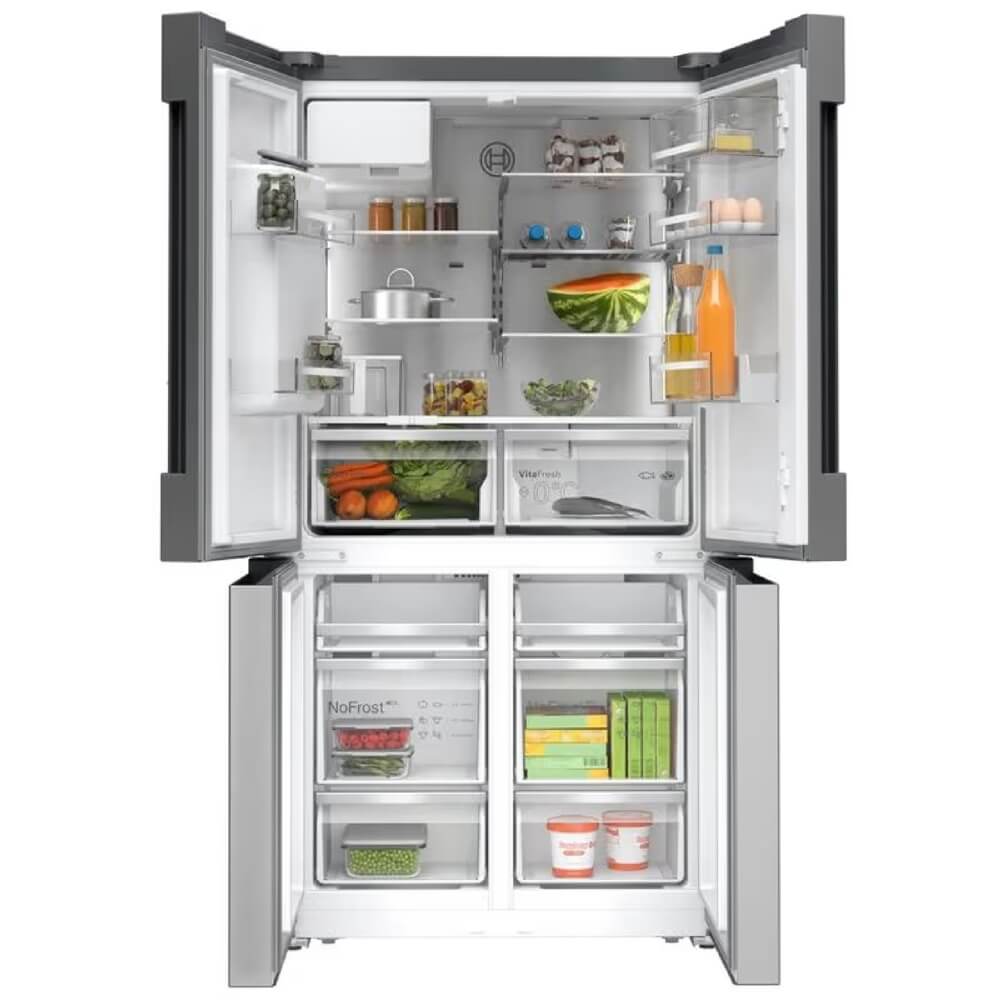 მაცივარი Bosch KFI96APEA, 574L, E, 39Db, No Frost, Refrigerator, Silver