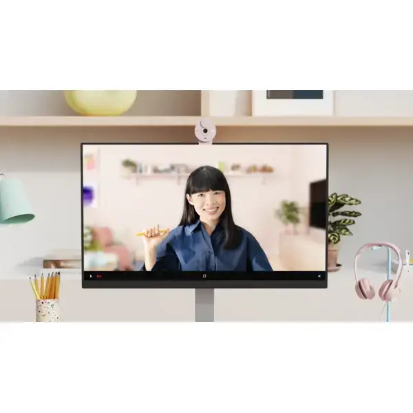 ვებკამერა Logitech L960-001448 Brio 300, FHD, 2MP, Built-in Microphone, Webcam, Rose