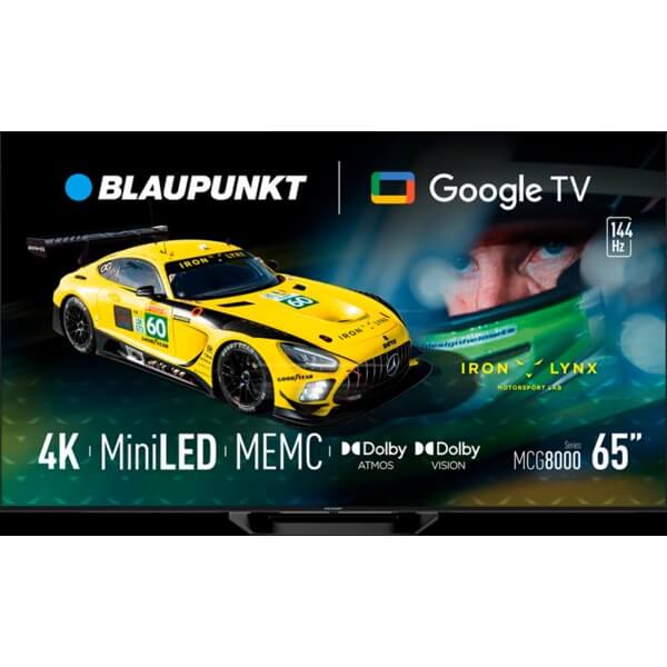 TV Blaupunkt 65MCG8000, 65", 4K UHD, HDMI, USB, LAN, BT, WIFI, Black