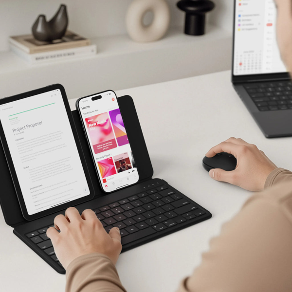 მაუსი Satechi ST-MOTGK OntheGo, Wireless, Bluetooth, Mouse, Black