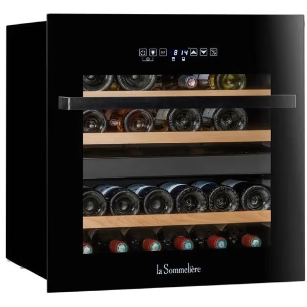 ჩასაშენებელი ღვინის მაცივარი La Sommelière LSBI36BDZ, D, 37dB, Built-in Wine Refrigerator, Black