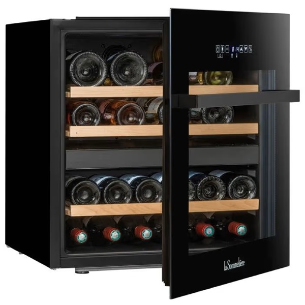 ჩასაშენებელი ღვინის მაცივარი La Sommelière LSBI36BDZ, D, 37dB, Built-in Wine Refrigerator, Black