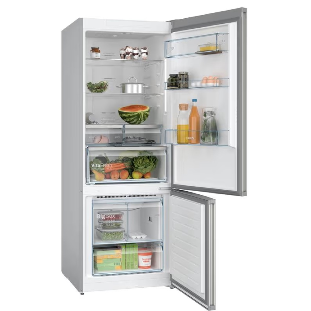 მაცივარი Bosch KGN55CIE0N, 483L, E, 40dB, No Frost, Refrigerator, Grey