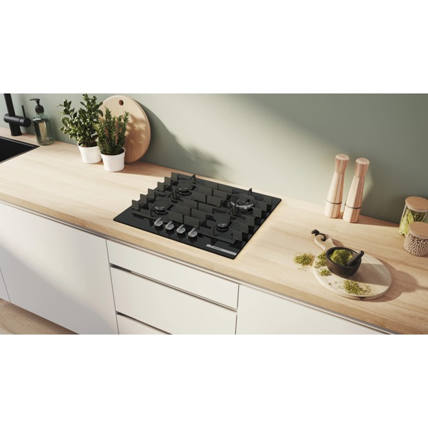 Built-in Gas Cooktop Bosch PPH6A6I40O, Black