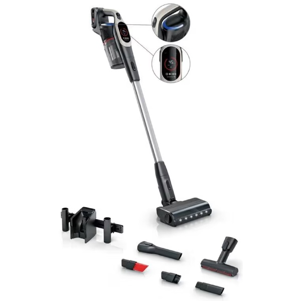 Vacuum Cleaner Bosch BCS931GAC Unlimited 9, 0.4L, Black/Silver