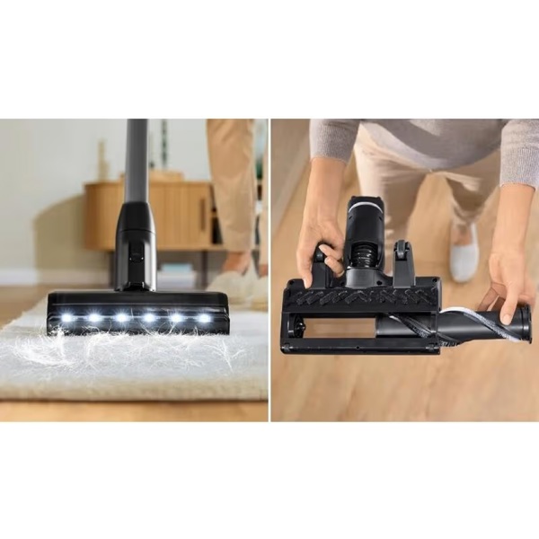 Vacuum Cleaner Bosch BCS931GAC Unlimited 9, 0.4L, Black/Silver