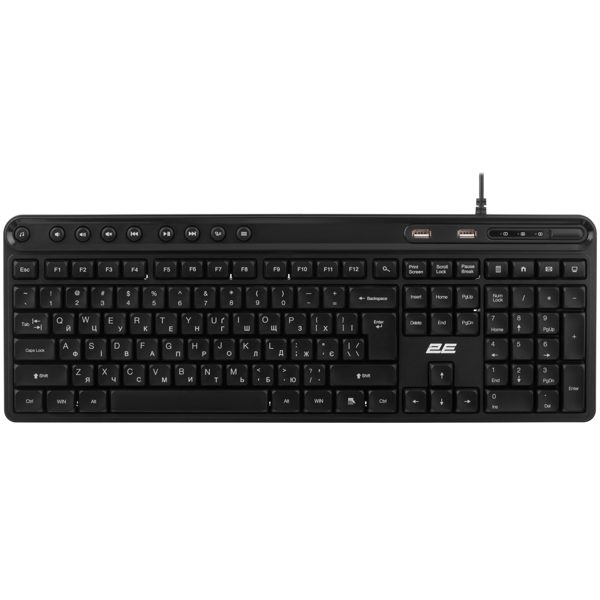 Keyboard 2E 2E-KS1100UB_UA KS1100, Wired, USB, Black