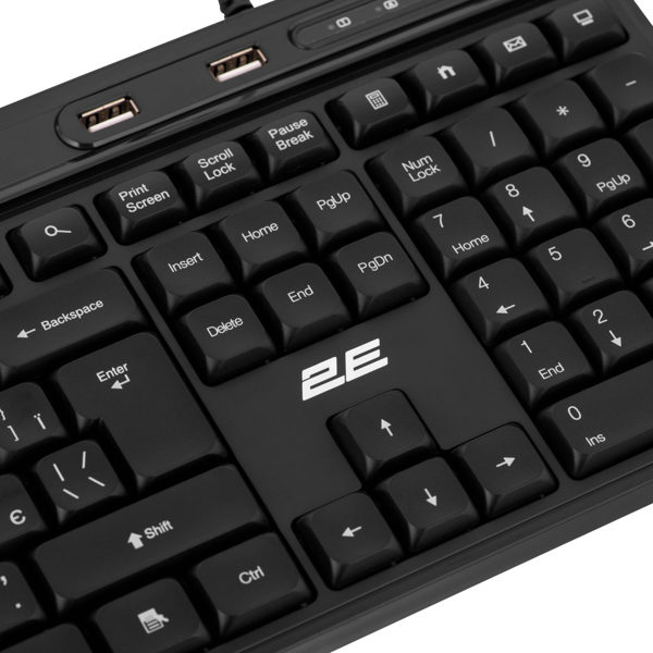 Keyboard 2E 2E-KS1100UB_UA KS1100, Wired, USB, Black