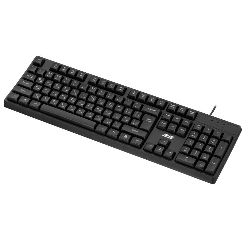 კლავიატურა 2E 2E-KS131UB_UA KS131, Wired, USB, Keyboard, Black