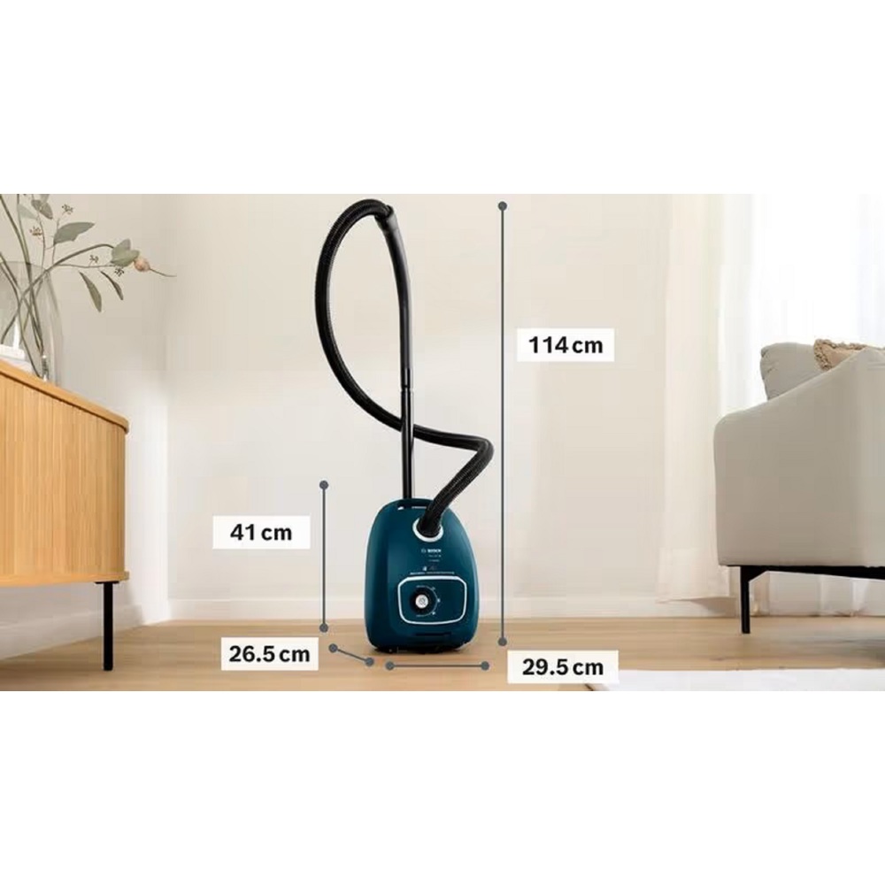Vacuum Cleaner Bosch BGL41WFAMP, 1800W, 4L, Blue