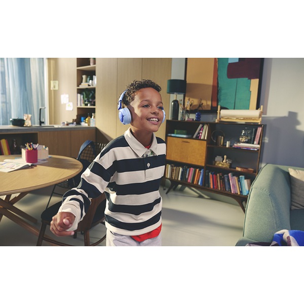 ყურსასმენი JBL JBLJR320BTBLU Junior, Headset, Wireless, Bluetooth, White/Blue