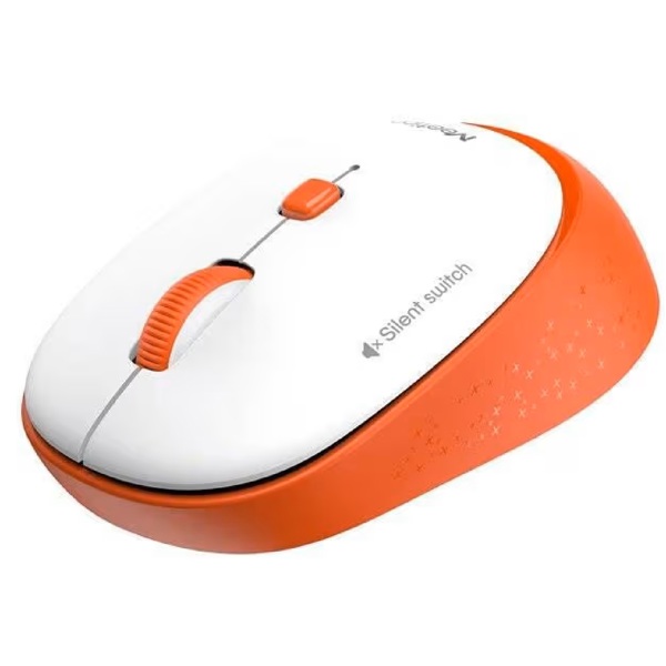 Mouse Meetion R571, Wireless, USB, Orange/White