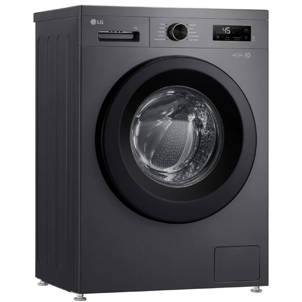 სარეცხი მანქანა LG F2Y2HYP6J.AMBQME2, 7Kg, 1200Rpm, 75dB, Washing Machine, Middle Black