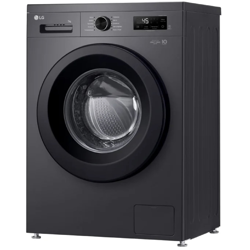 სარეცხი მანქანა LG F2Y2HYP6J.AMBQME2, 7Kg, 1200Rpm, 75dB, Washing Machine, Middle Black