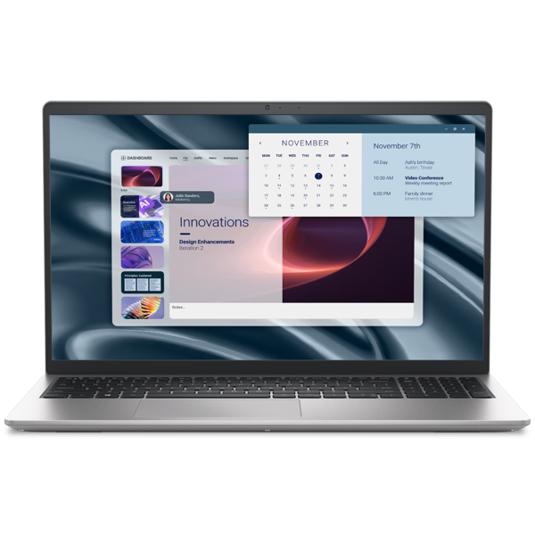 ნოუთბუქი Dell Pro 15 Essential, 15.6", i7-1355U, 16GB, 512GB SSD, Integrated, Silver
