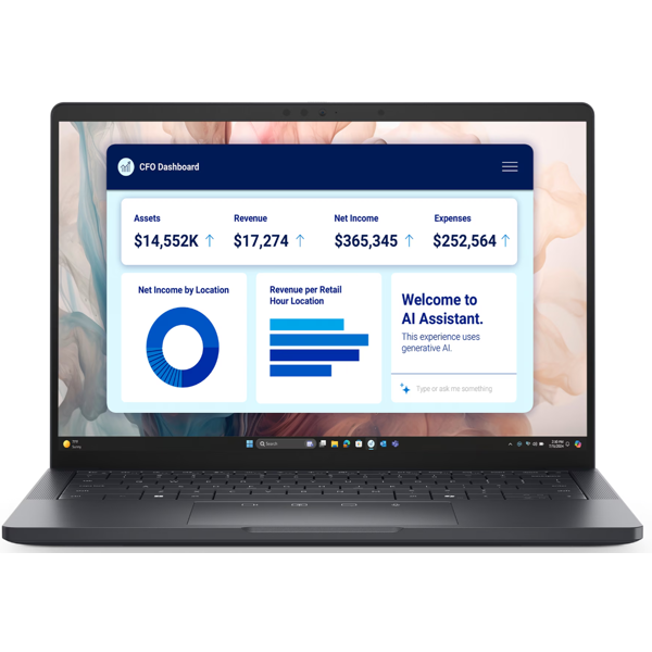 ნოუთბუქი Dell Pro 13 Premium, 13.3", Ultra 7-268V, 32GB, 512GB SSD, Integrated, W11P, Black