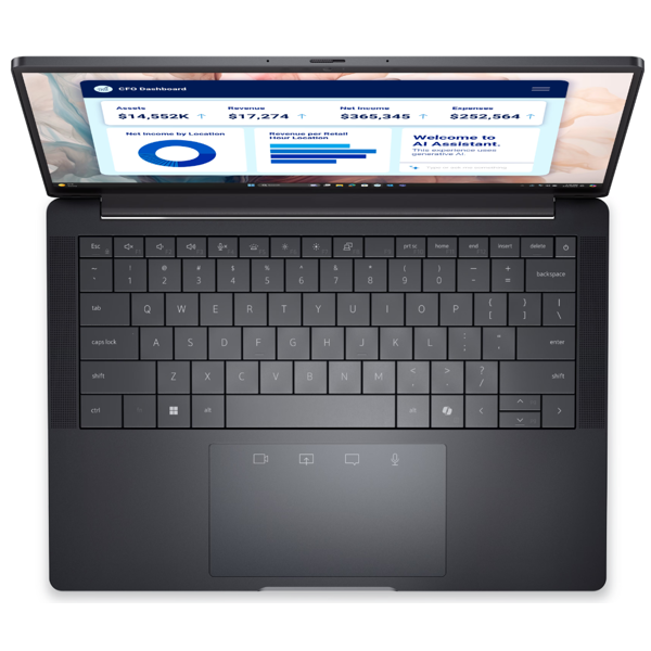 ნოუთბუქი Dell Pro 13 Premium, 13.3", Ultra 7-268V, 32GB, 512GB SSD, Integrated, W11P, Black