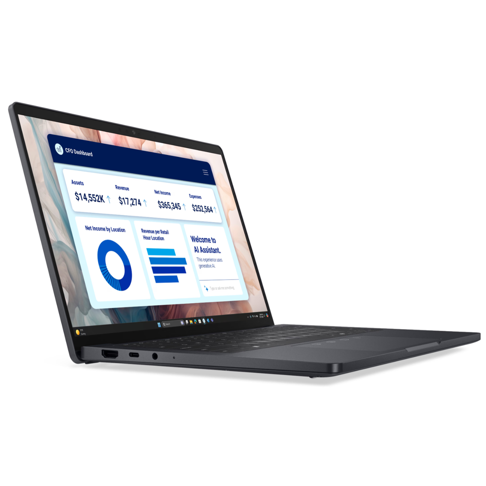 ნოუთბუქი Dell Pro 13 Premium, 13.3", Ultra 7-268V, 32GB, 512GB SSD, Integrated, W11P, Black