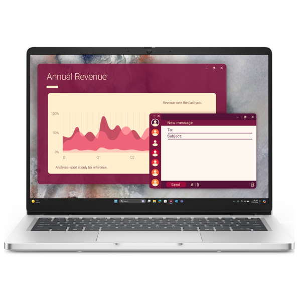 ნოუთბუქი Dell Pro 14, 14", Ultra 7-255U, 32GB, 512GB SSD, Integrated, Silver