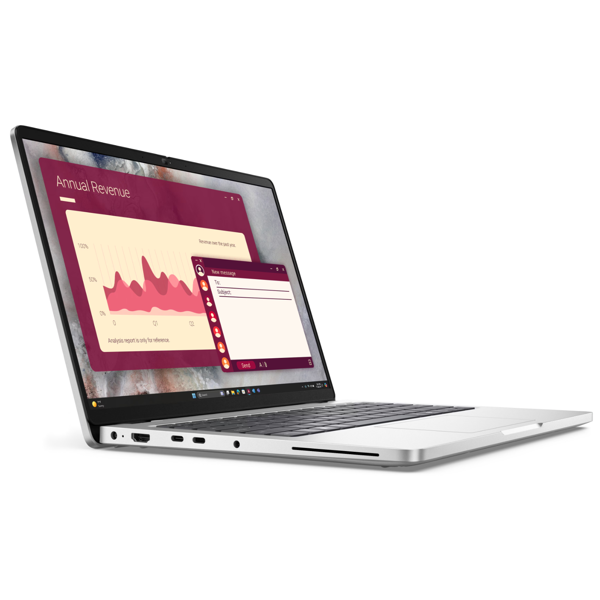 ნოუთბუქი Dell Pro 14, 14", Ultra 7-255U, 32GB, 512GB SSD, Integrated, Silver