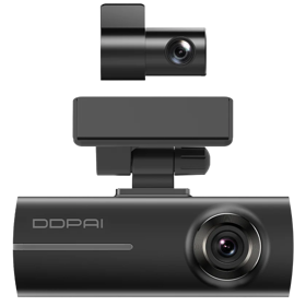 DDPAI N1 Dual 1296P FHD Dash Cam 135°, WIFI Front and Rear Cam, Car Video Recorder, Black