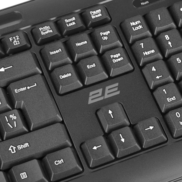 კლავიატურა 2E 2E-KM1040UB_UA, Wired, USB, Keyboard, Black
