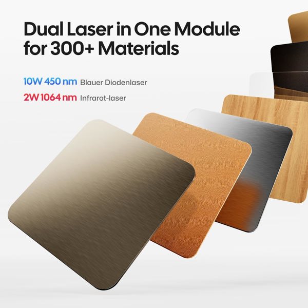 გრავირების აპარატი LaserPecker LP4 Deluxe + Slide Extension + Rotary Extension, Laser Engraver Cutter, Grey