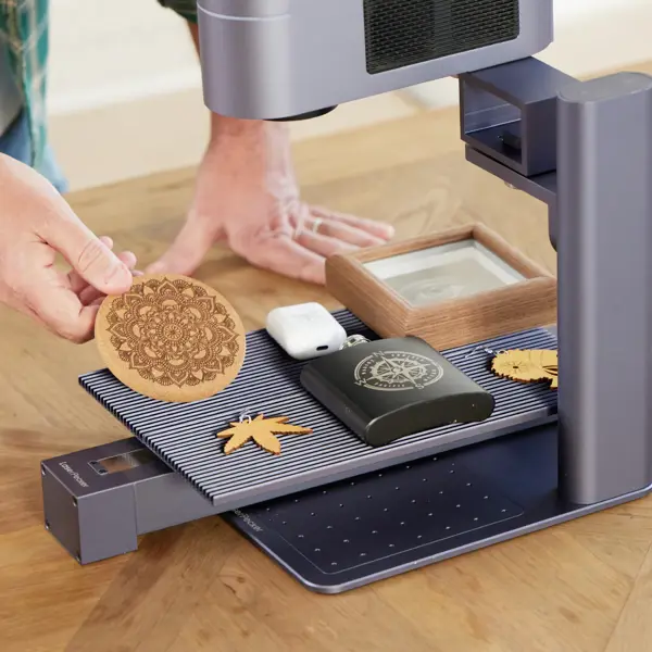 გრავირების აპარატი LaserPecker LP4 Deluxe + Slide Extension + Rotary Extension, Laser Engraver Cutter, Grey