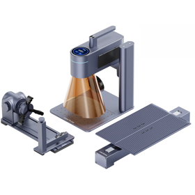 გრავირების აპარატი LaserPecker LP4 Deluxe + Slide Extension + Rotary Extension, Laser Engraver Cutter, Grey