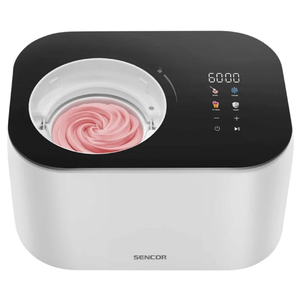ნაყინის აპარატი Sencor SIC 3000WH, 100W, 1L, Ice Cream Maker, White