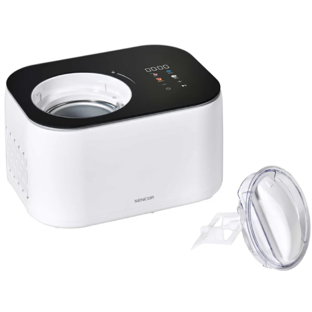 ნაყინის აპარატი Sencor SIC 3000WH, 100W, 1L, Ice Cream Maker, White