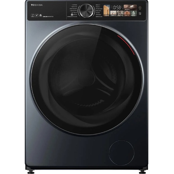 სარეცხი+საშრობი მანქანა Toshiba TWD-T25BZU115MWUZ(MG), 10/7Kg, 74dB, 1400Rpm, Washing+Dryer Machine, Grey