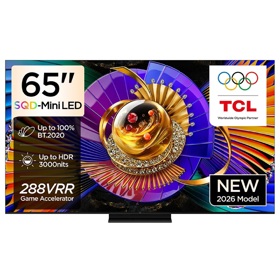 ტელევიზორი TCL 65C7L SQD MINI, 65", 4K UHD, Smart TV, HDMI, USB, Lan, BT, WIFI, Black