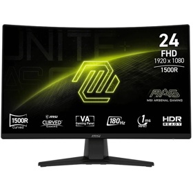 მონიტორი MSI 9S6-3BC31T-009 MAG 242C, 23.6", Curved Monitor, VA, FHD, HDMI, DP, 3.5mm, Black
