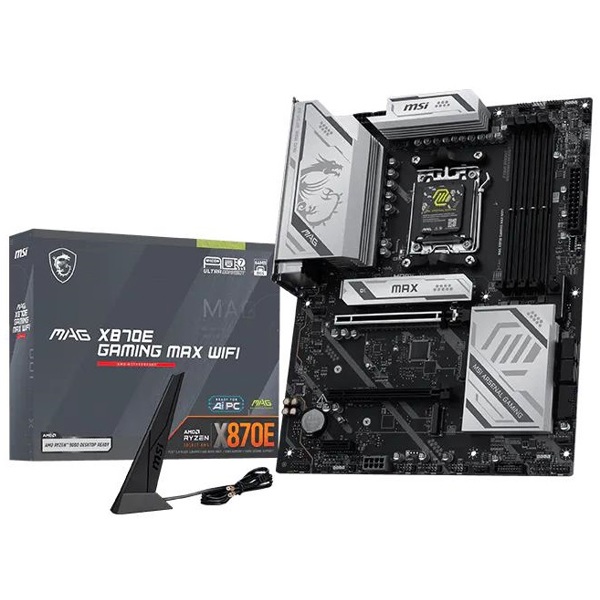 დედა დაფა MSI 911-7E86-001 MAG X870E GAMING MAX WIFI, AM5, DDR5, 256GB