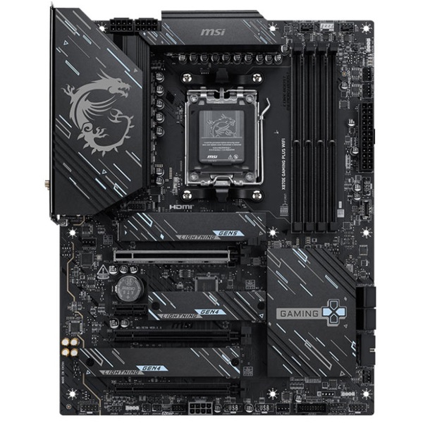 დედა დაფა MSI 911-7E70-001 X870E GAMING PLUS WIFI, AM5, DDR5, 256GB