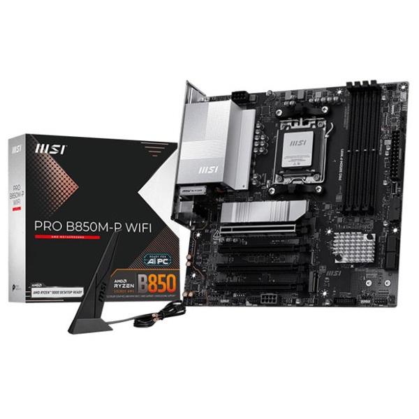 დედა დაფა MSI 911-7E71-001 PRO B850M-P WIFI, AM5, DDR5, 256GB
