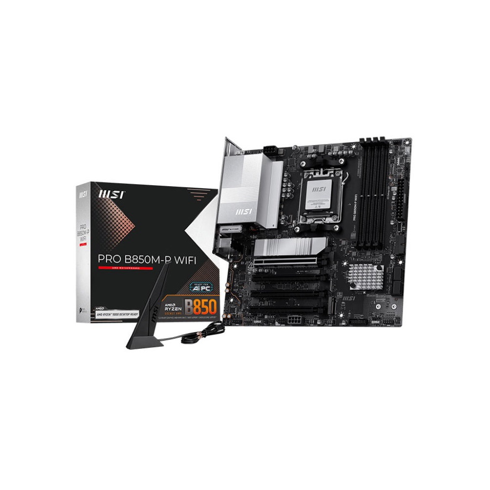 დედა დაფა MSI 911-7E71-001 PRO B850M-P WIFI, AM5, DDR5, 256GB