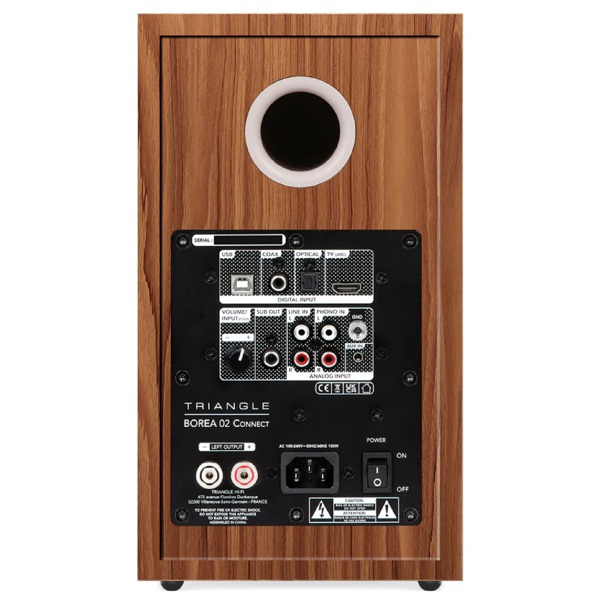 Speakers Triangle Borea connect 02, 100W, Bluetooth, TV ARC, APTX-HD, PHONO, OPTICAL/COAX, RCA, 3.5mm, Oak