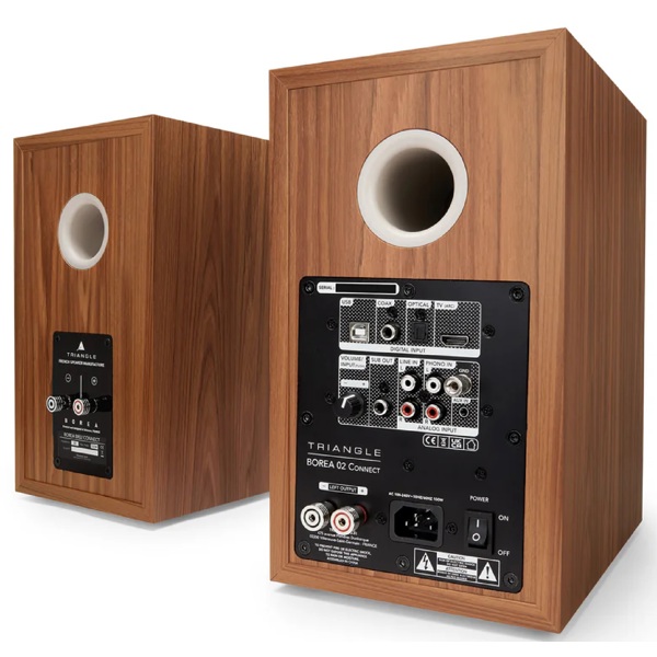 Speakers Triangle Borea connect 02, 100W, Bluetooth, TV ARC, APTX-HD, PHONO, OPTICAL/COAX, RCA, 3.5mm, Oak