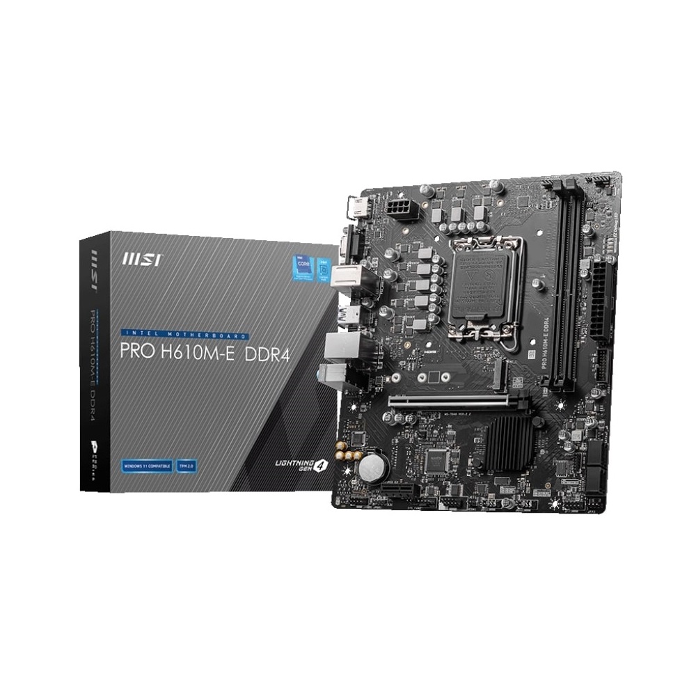 დედა დაფა MSI 911-7D48-062 PRO H610M-E DDR4, LGA1700, DDR4, 64GB