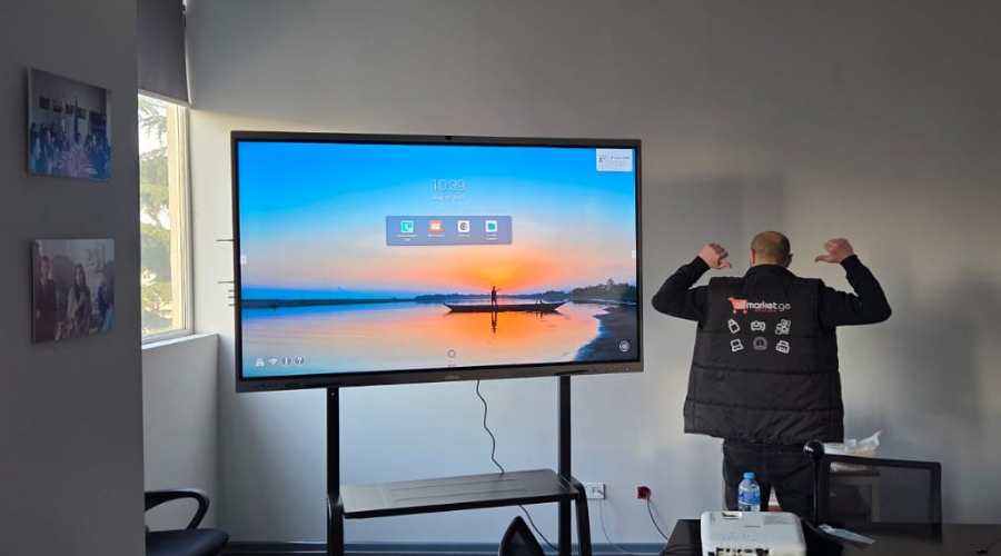 GEORGIAN NATIONAL AGENCY FOR STANDARDS AND METROLOGY - Installation and training for an interactive display and stand