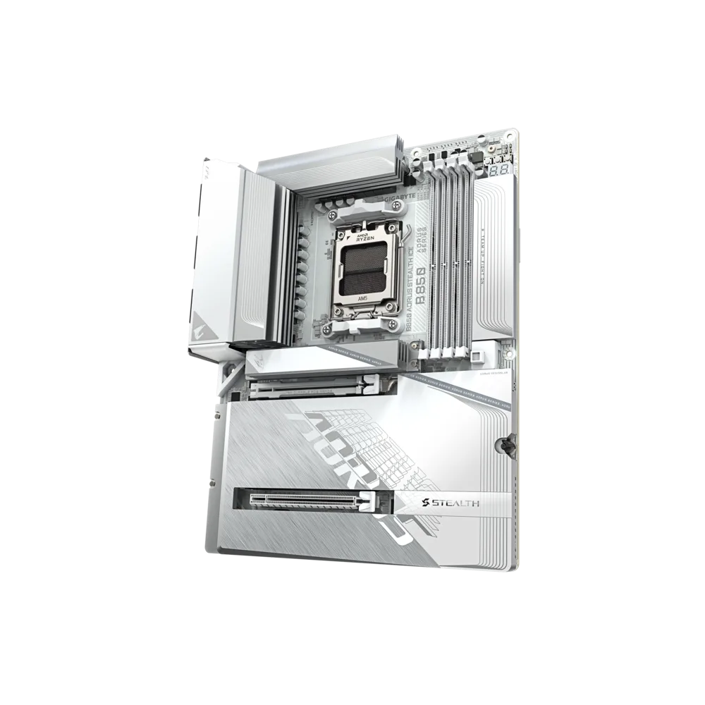 Motherboard Gigabyte B850_A_STEALTH_ICE, AM5, DDR5, 256GB